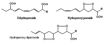 dihydroperoxide, hydroperoxy peroxide