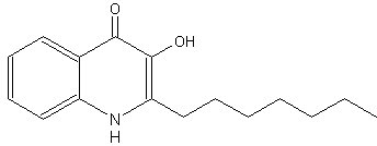2-Heptyl-3-hydroxy-4-quinolone