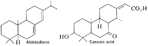 abietadiene, cassaic acid